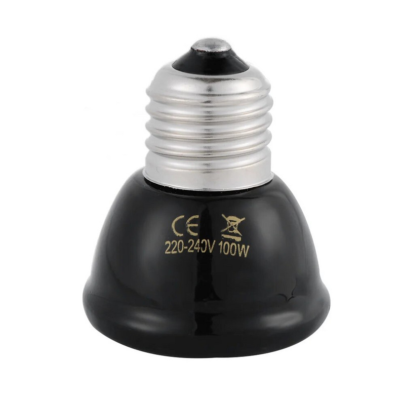 1PC praktiska 110V 220V 20-100W E27 keramikas sildspuldze infrasarkanais izstarotājs brooder lampa Reptile Grow āra apgaismojums