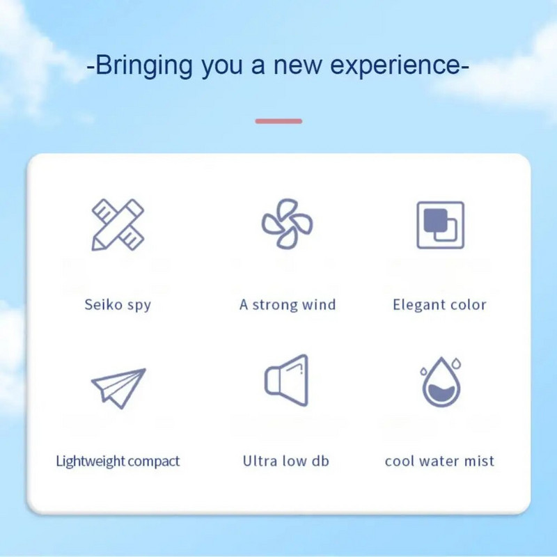 2 vienā pārnēsājams mini ventilators gaisa mitrinātājs USB uzlādējams rokas ventilators ūdens smidzinātājs miglas ventilators seja Tvaikonis gaisa kondicionieris dzesēšanas ventilators