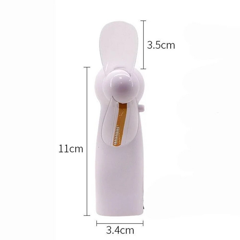 Mini naktslampiņa rokas ventilators Elektriskais ventilators Pārnēsājams galddatora akumulators Mini pielāgota dāvana, ko uzdāvināt viesiem Led varavīksnes gaismas ventilators