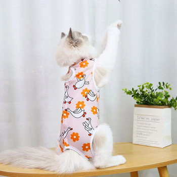 Γάτες κατοικίδιων Ρούχα απογαλακτισμού Ρούχα αποστείρωσης Μικρό σκυλί Γατάκι Αντιγλειψιμό Γιλέκο χειρουργικής γάτας Ρούχα αποκατάστασης για πληγές ή δερματικές παθήσεις