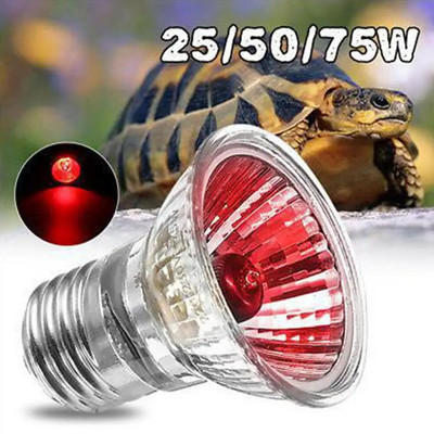 220V 25/50/75/W UVA+UVB Lampă pentru reptile Bec broască țestoasă Becuri cu lumină UV Lampă de încălzire Amfibieni Soparle Controler de temperatură