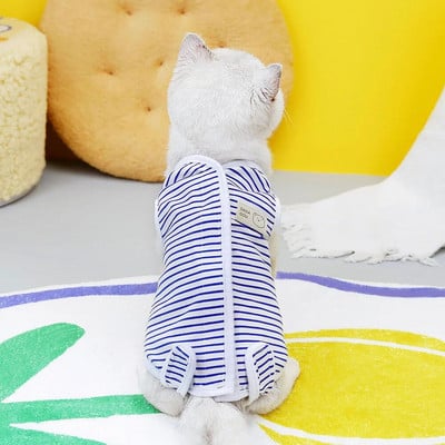 Mačji kirurški odijelo za oporavak Bodi za sterilizaciju mačaka Nosite kombinezon za kirurške trbušne rane ili kožne bolesti E-ovratnik Alternativa