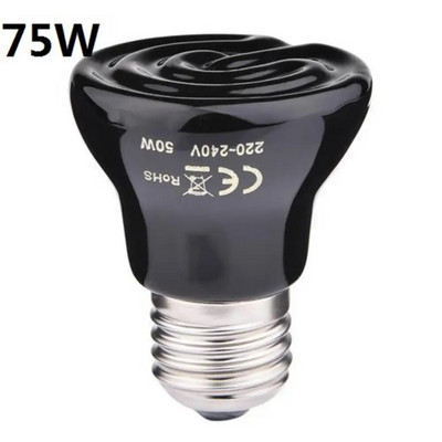 E27 távoli infravörös kerámia kisállat fűtő lámpa teknős pók hüllők fűtő melegítő villanykörte 25W50W75W100W 220V