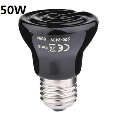 E27 távoli infravörös kerámia kisállat fűtő lámpa teknős pók hüllők fűtő melegítő villanykörte 25W50W75W100W 220V