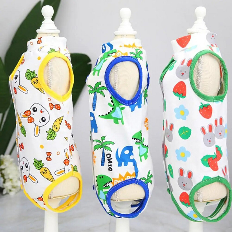 Kaķu atšķiršanas sterilizācijas uzvalks maziem suņiem kaķiem kombinezons pret laizīšanu, atjaunojošs apģērbs pēc operācijas jaukas drēbes mājdzīvnieku kopšanai