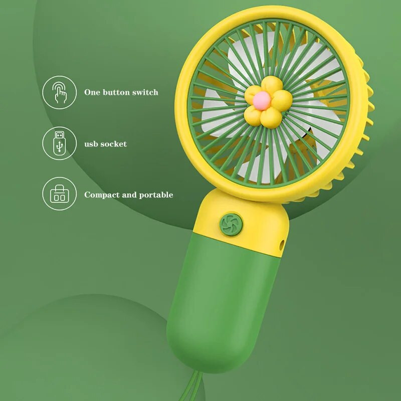 Vasaras mini dzesēšanas gaisa kondicionieris ar roku presēts mazs ventilators kopmītņu tipa studentu mini pārnēsājams rokas rokasgrāmata bērniem bērnu ventilators