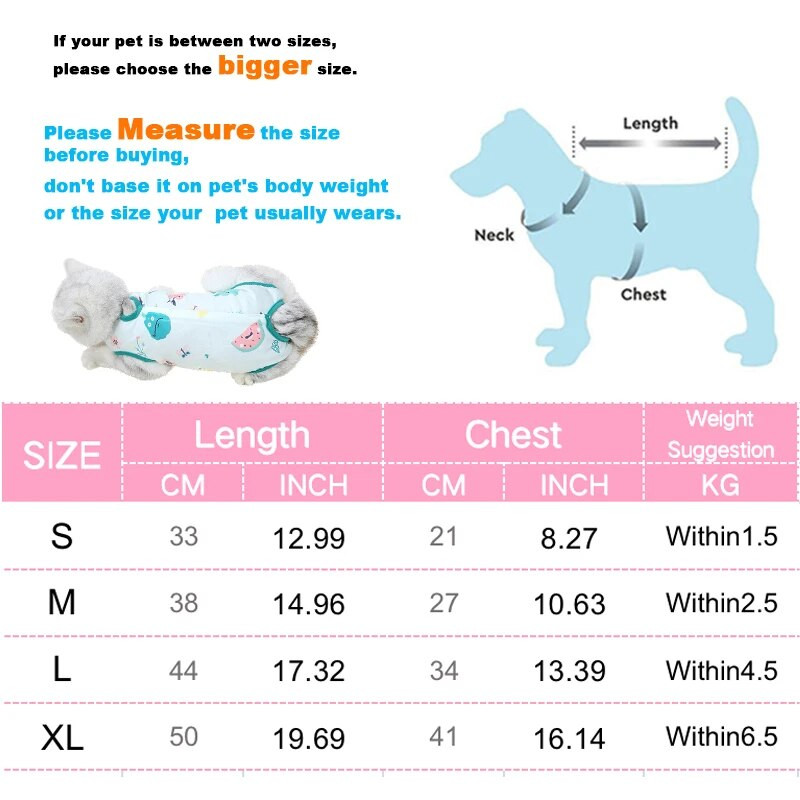 Kaķu pretlaizīšanas sterilizācijas apģērbi mājdzīvnieku ķirurģijas uzvalks maziem suņiem Kaķu atšķiršanai no krūtīm Elpojoša kucēna Pretskrāpējumiem ķermeņa siksnas veste