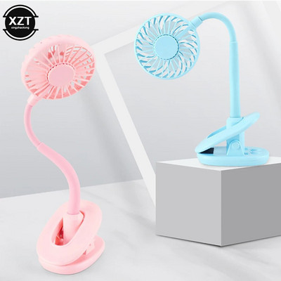 New USB Rechargeable Flexible Arm Adjustable Clip Fan Aromatherapy Small Electric Fan for Outdoor Travel