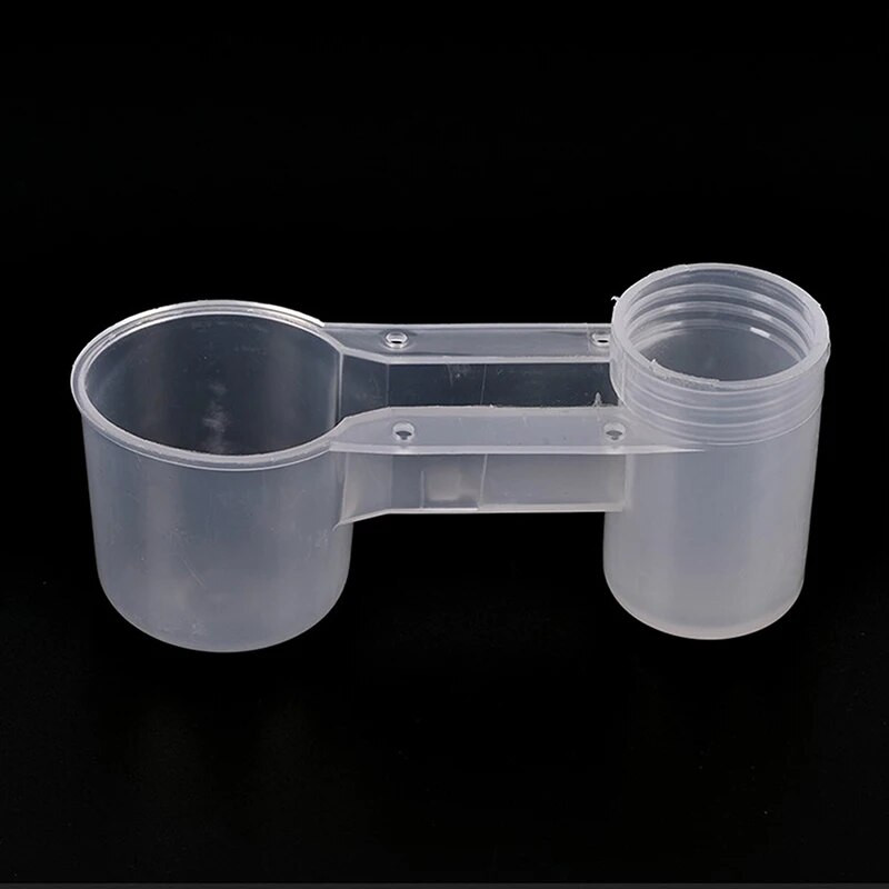 1vnt plastikinis naminių paukščių girtuoklis vandens butelio puodelis vištienos balandžių papūgos žiurkėno dvigubo antgalio vandens vadovas šeimos sodui