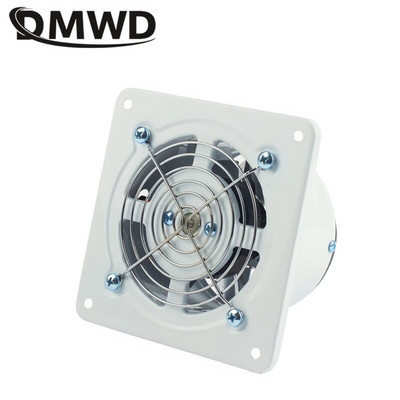 DMWD 4 инча Мощен безшумен вентилатор Вентилатор за баня Вентилатор за изгорели газове Кухненски аспиратор Аспиратор Вентилатор за тоалетни прозорци 25 W