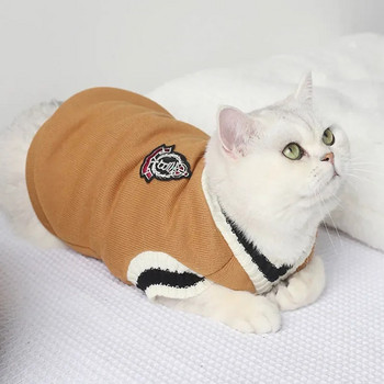 Πουλόβερ για σκύλους γάτας πουλόβερ Ρούχα χειμωνιάτικων κατοικίδιων για μικρούς σκύλους Γιλέκο γάτας Κουτάβι μπουφάν για κατοικίδια γατούλα Ρούχα γατούλα Στολή Ubranka Dla Psa