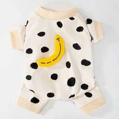 Kawaii rūbai augintiniams pavasariui vasarai rudeniui vidutiniai maži katinai augintiniams katėms dryžuotas kombinezonas Mielas animacinio rašto kačiukas, šliaužtinukas pižama