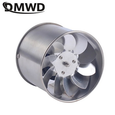 DMWD Ventilator de ventilație din oțel inoxidabil de 4 inch Ventilator de evacuare pentru baie Hota de bucătărie Extractor de aer Ventilator de toaletă Eliminați mirosul