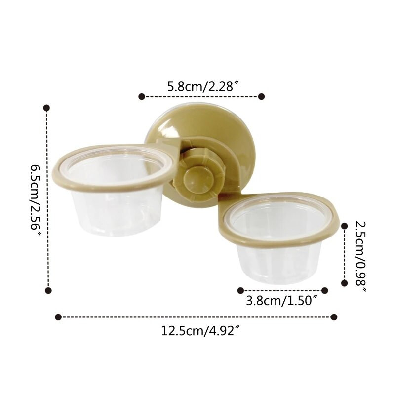 Geko sisalik habemega toitmisriis Gecko toit veenõu toidukauss ussinõu imemiskupp söötmistarbed väikestele roomajatele