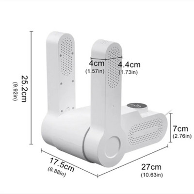 Apavu žāvētāja mašīna Ātrā žāvētāja sildītājs Dezodorētājs Dehumidifier ierīce Pēdu sildītājs sildītājs ziemas UV sterilizācijai Apavu žāvēšana
