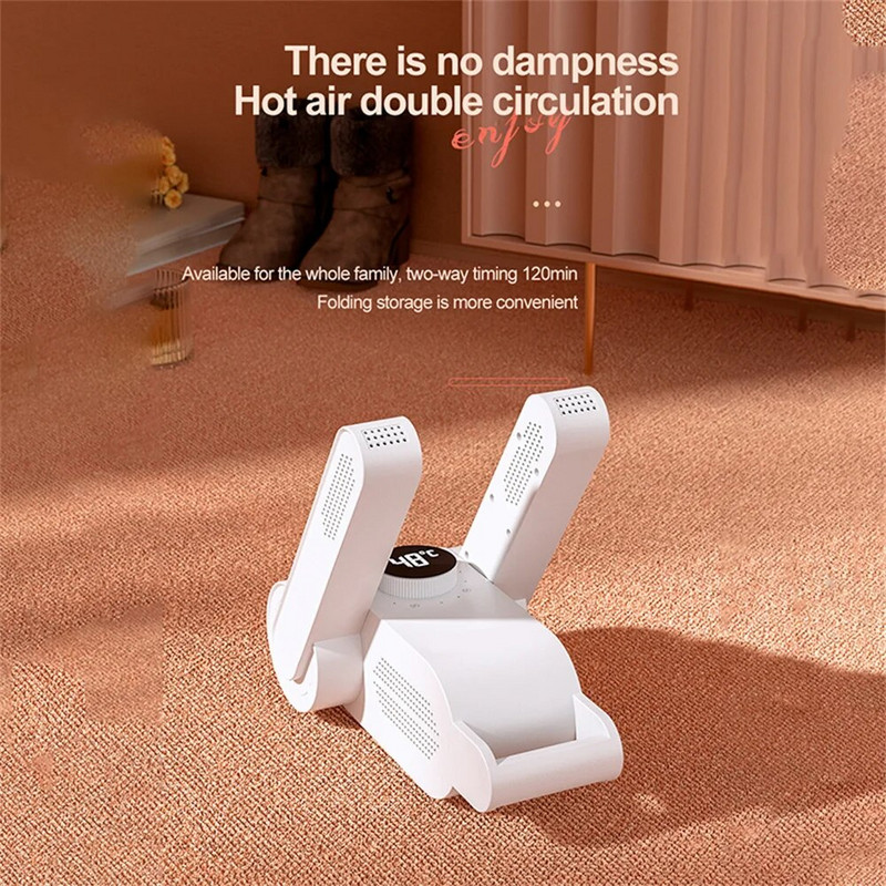 Apavu žāvētāja mašīna Ātrā žāvētāja sildītājs Dezodorētājs Dehumidifier ierīce Pēdu sildītājs sildītājs ziemas UV sterilizācijai Apavu žāvēšana