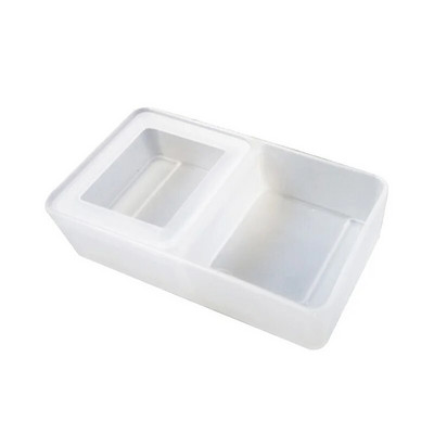 Juodieji plastikiniai ropliai Vandens maisto šėrimo dubuo imitacija Roplių maisto tiektuvas užkandžių indų padėklas vorų veisimo bako dėžutė