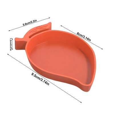Reptile Dish Food Bowl Σχήμα μάνγκο Τροφοδότης νερού Χελώνα Habitat Αξεσουάρ ποτού Πιάτο για Turtle Lizards Χάμστερ Snakes