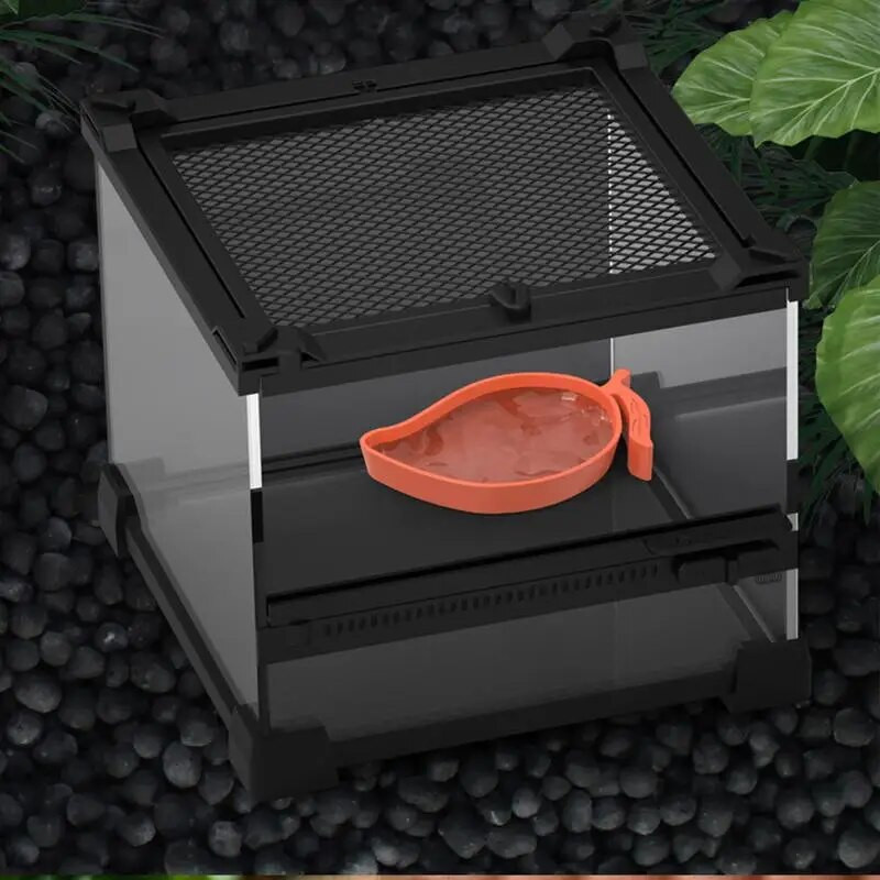 Reptile Dish Food Bowl Σχήμα μάνγκο Τροφοδότης νερού Χελώνα Habitat Αξεσουάρ ποτού Πιάτο για Turtle Lizards Χάμστερ Snakes