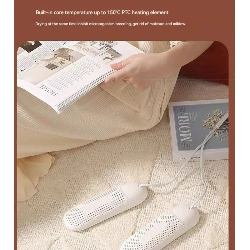 Miwaing elektriskais laika regulēšanas apavu žāvētājs pārnēsājams mitruma attīrītājs siltais apavu attīrītājs dezodorētājs sterilizators UV čības žāvēšanas mašīna