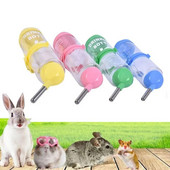 125 ML kāmja dzērāja padevējs Jauns, necaurlaidīgs, plakangalvis mājdzīvnieku dzeramā strūklaka plastmasas apaļas galvas ūdens pudeles dozators