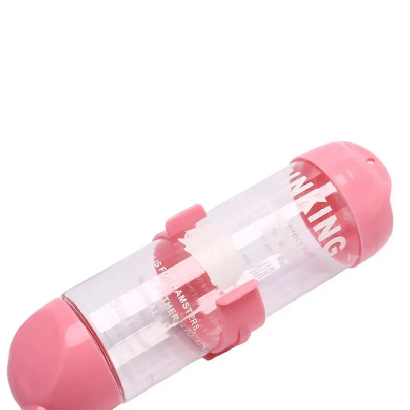 125 ML kāmja dzērāja padevējs Jauns, necaurlaidīgs, plakangalvis mājdzīvnieku dzeramā strūklaka plastmasas apaļas galvas ūdens pudeles dozators