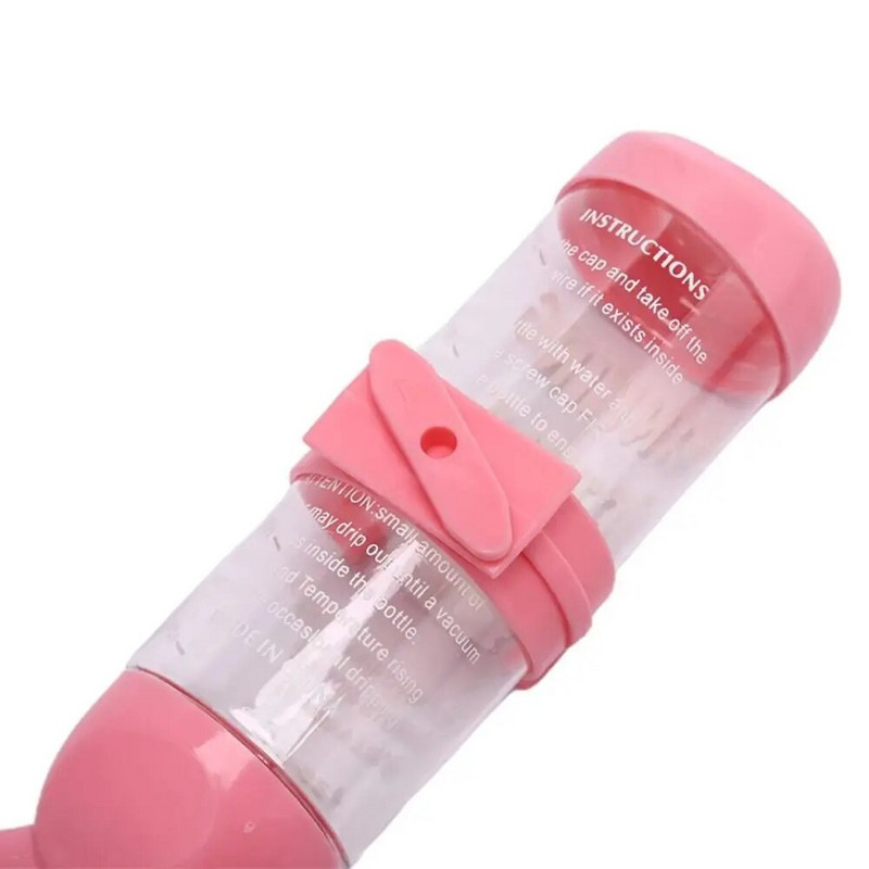 125 ML kāmja dzērāja padevējs Jauns, necaurlaidīgs, plakangalvis mājdzīvnieku dzeramā strūklaka plastmasas apaļas galvas ūdens pudeles dozators