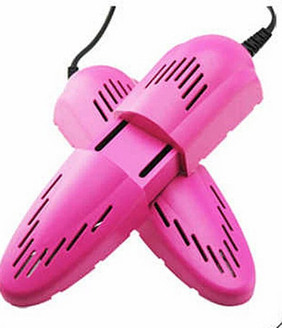 Δωρεάν αποστολή Race Car Shape Voilet Light Dryer Shoe Foot Protector Boot Odor Deodorant Dehumidify Device Shoes Drier Heater