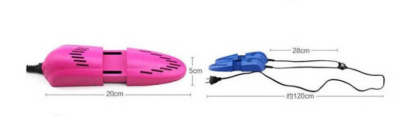 Δωρεάν αποστολή Race Car Shape Voilet Light Dryer Shoe Foot Protector Boot Odor Deodorant Dehumidify Device Shoes Drier Heater