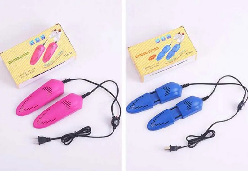 Δωρεάν αποστολή Race Car Shape Voilet Light Dryer Shoe Foot Protector Boot Odor Deodorant Dehumidify Device Shoes Drier Heater