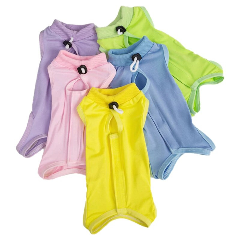 Γιλέκο αποστείρωσης γάτας για μικρόσωμους μεσαίους σκύλους Ρούχα αποκατάστασης κατά του γλείψιμου Κουτάβι Ολόσωμη φόρμα αποστείρωσης γατάκι Στολή αποστείρωσης Προμήθειες για γάτες