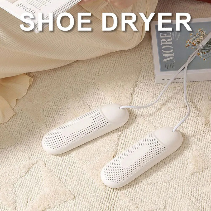 Kāju žāvētājs apavu dezodorētājs ar taimeri 12 W kurpes, apsildāmas, siltāks, novērš sliktu smaku 110-220 V pēdu aizsargs, sausina apavu sildītājs