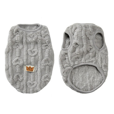 Φθινοπωρινά χειμωνιάτικα ρούχα για κατοικίδια Μαλακά ζεστά μπλουζάκια για κουτάβια γάτας Φλις φανελάκι για μικρά σκυλιά Ρούχα για γατάκια Yorkshire Chihuahua