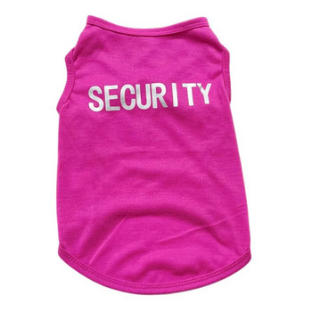 Ρούχα για κατοικίδια από 100% βαμβάκι Cool κοστούμι SECURITY για γάτες Μικρά σκυλιά Άνοιξη & Καλοκαίρι Puppy Kitty Gat Vest Top T-shirt Ρούχα