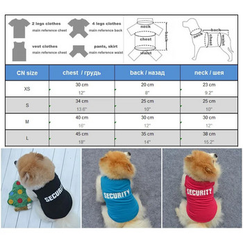 100% памучни дрехи за домашни любимци Cool Cat SECURITY Костюм за котки Малки кучета Пролет и лято Puppy Kitty Cat Vest Горна тениска Облекло