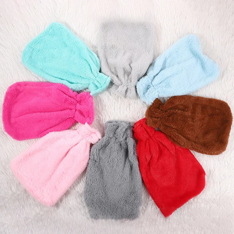 Υφασμάτινο κάλυμμα για μπουκάλι ζεστού νερού Winter Faux Fur Λαστιχένιο Ζεστό Παιδικό 2 λίτρων Θερμοστάτης Χεριών Ποδιών Στερεό κάλυμμα οικιακής τσάντας νερού