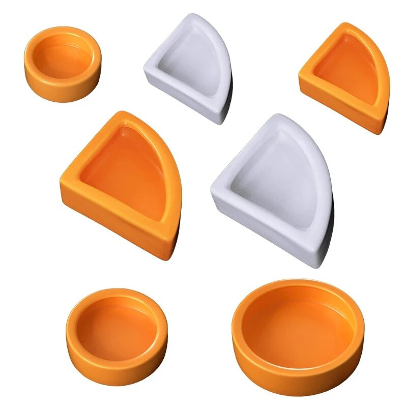 Μπολ Water Bowl Πιάτο με σκουλήκια Κεραμικά μπολ για κατοικίδια Anti-Escape Mini Mealworms Μπολ για Lizard Bearded Dragon