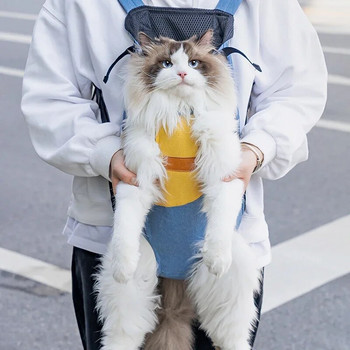 Дизайн на чанта за носене на котки Чанта за носене на котки Памучна платнена раница за Kitty Cat Supplies Bolso Transportador De Gatos Cat Carrier