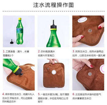 Φορητή επαναφορτιζόμενη οικιακή θερμάστρα χεριών Ηλεκτρική θερμότητα / μπουκάλι ζεστού νερού Θερμότερη τσάντα χειρός για να ζεστάνετε τα χέρια σας