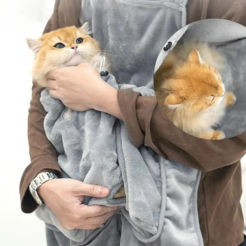 Kaķu pārnēsāšanas priekšauts ar caurumiem Āra ceļojumi Mazie kaķu suņi Piekarināma krūšu soma guļamkabata Ziemas plīša mājdzīvnieku pārnēsāšanas soma