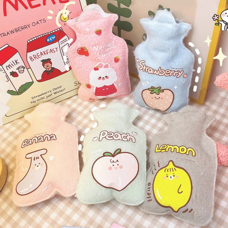 Atkārtoti lietojamas ziemas silts karstuma roku sildītājs plīša karstā ūdens pudeles meitenēm stresa sāpju mazināšanai karstā ūdens pudeļu maisiņi