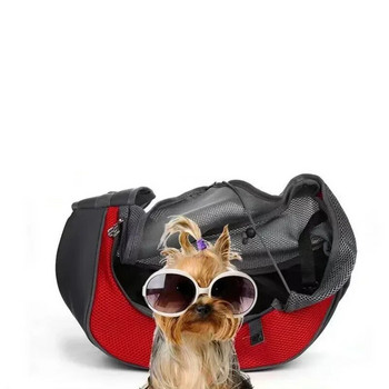 Домашни любимци Излизане през рамо Crossover Bag Котка Куче Малко куче Преносима чанта за пътуване Свръхлека дишаща чанта за през рамо