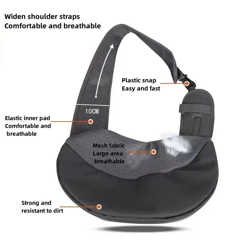 Prenosna torba za nošenje na rame za izlazak ljubimaca Mačka Pas Mali pas Prijenosna putna torba Ultra lagana prozračna torba za nošenje na rame