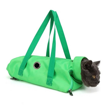 Чанта за носене на домашни любимци Многофункционална чанта за кучета, котки, подстригване, фиксирани чанти против надраскване, къпане, пране, подстригване на нокти, котешка чанта