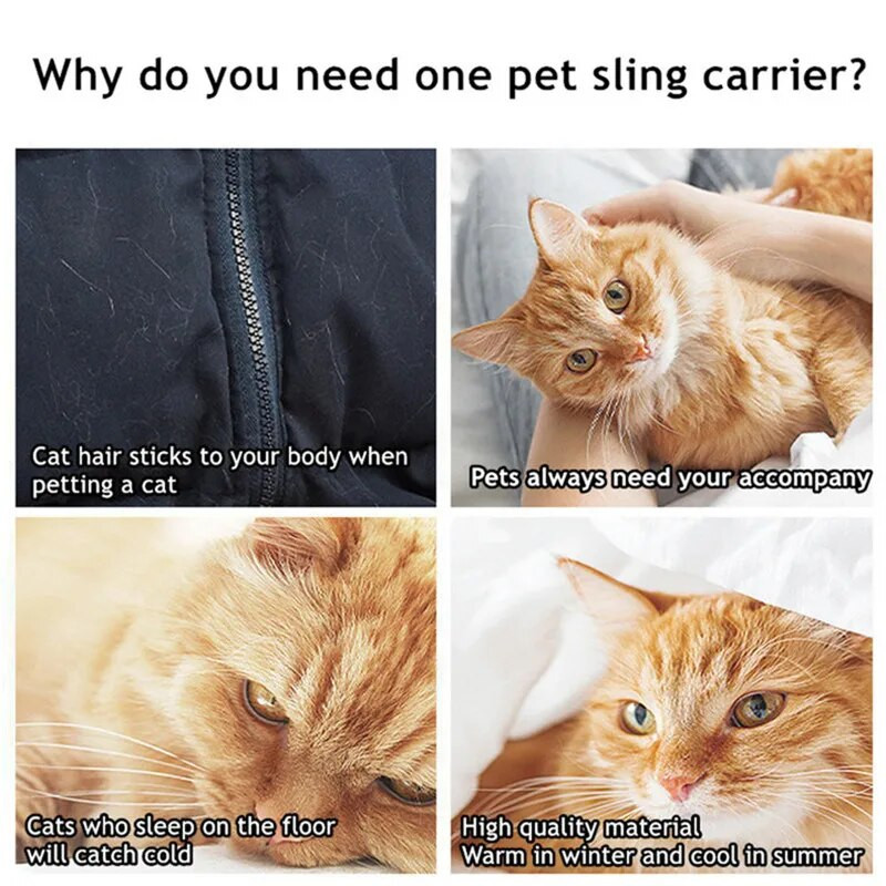 Hanpanda mazs suns kaķis mīksts, silts krūšu nēsātājs ar kabatu Brīvroku plecu soma Ķermenis Priekšpuse Kaķa siksna Transportēšanas soma Kaķiem Priekšauts