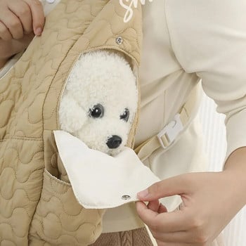 Τσάντα χειμερινής στήθους για κατοικίδια Τσάντα εξαιρετικά μεγάλης χωρητικότητας για σκύλους και γάτες Αδιάβροχη και ανθεκτική στον άνεμο φορητή τσάντα για κατοικίδια