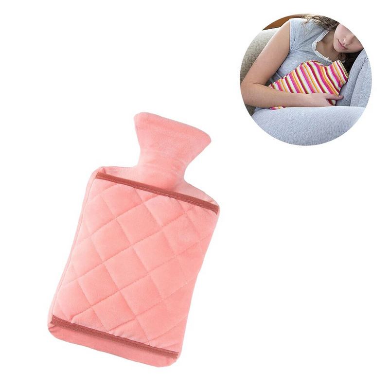 Karstā ūdens pudele Siltā ūdens pudele Necaurlaidīga 1/2L karstā ūdens maiss Ilgstošs roku un kāju sildītājs karstai un aukstai kompresei