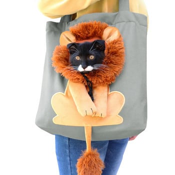 Малки чанти за носене на кучета, котки, регулируема транспортна чанта с цип за кучета, чанти за през рамо за домашни любимци на открито, чанти за носене на кученца, платнени чанти