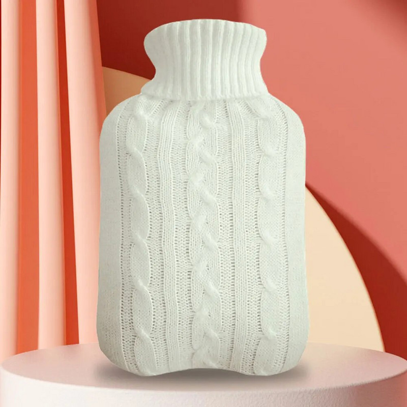 Χαριτωμένη τσάντα για μπουκάλι ζεστού νερού με κάλυμμα για κορίτσια Χειμερινός θερμαντήρας χεριών βελούδινος θερμότερος ώμος Θερμοκρασία χεριών Χειμερινό μαξιλαράκι θέρμανσης νερού