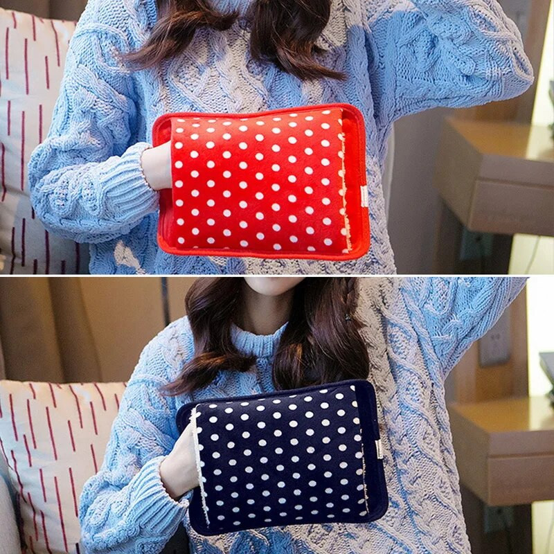 Creative Dot karstā ūdens maisiņš elektriskais ziemas roku sildītājs karstā ūdens pudele ar rokām uzlādējams samta karstā ūdens maisiņš EU spraudnis